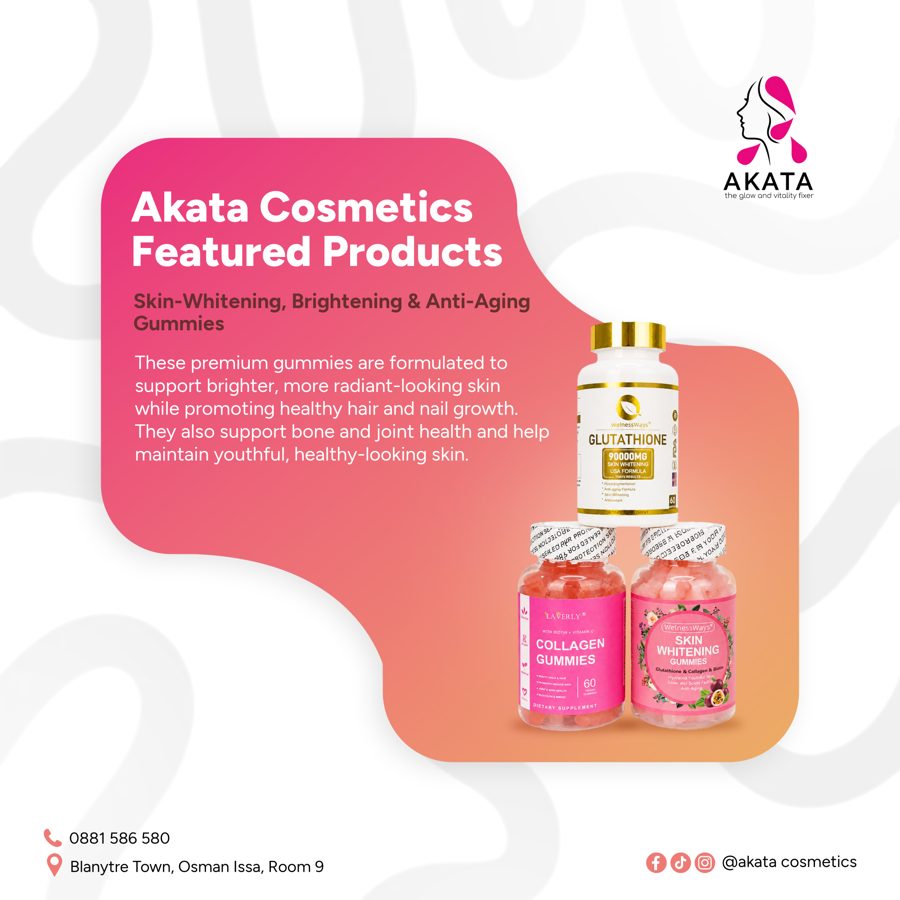 Akata Cosmetics featured products flyer